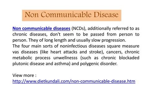 Ppt Non Communicable Disease Powerpoint Presentation Free Download Id7116765