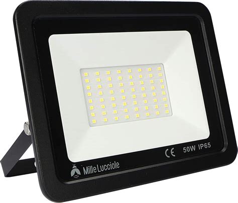 Projecteurs LED Extérieur 50W Noir IP65 Etanche 5000LM Spot LED