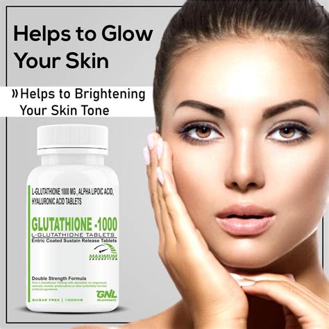 Gnl Glutathione Tablets 1000mg For Skin Whitening 30 Tablet Goa Nutritions The Worlds Best