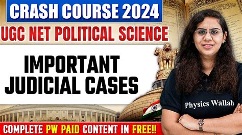 UGC NET Political Science 2024 Important Judicial Cases Practice