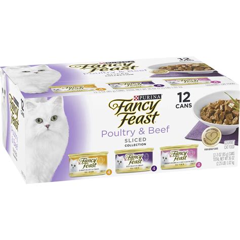 Fancy Feast Adult Poultry Beef Sliced Collection Wet Cat Food G X