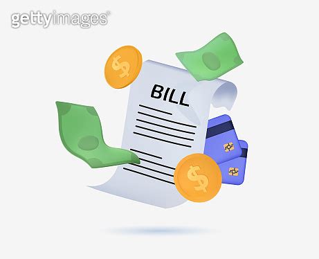 D Bill Payment With Credit Card And Financial For Online Shopping