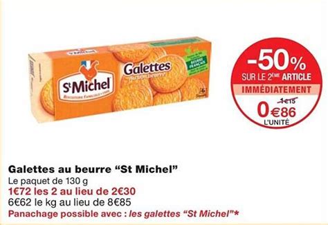 Promo Galettes Au Beurre St Michel Chez Monoprix ICatalogue Fr