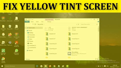 How To Fix A Monitor With Yellow Tint Screen Problem Windows 10 8 7