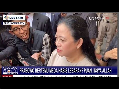 Soal Wacana Prabowo Bertemu Megawati Habis Lebaran Puan Insya Allah