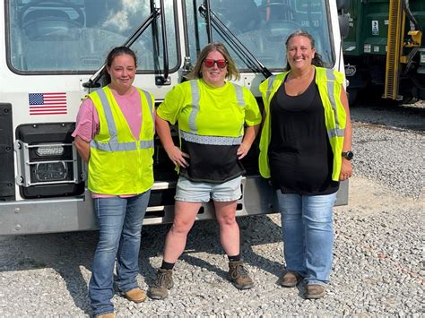 WOMEN OF WASTE PRO Wendy Smith ASL Automated Side Load Driver Brooke