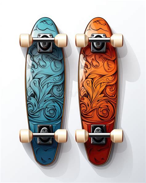 Different Skateboards Stock Illustrations 85 Different Skateboards