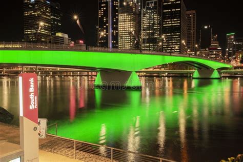 Brisbane, Australia - Sunday 19th August, 2018: View of Victoria Bridge ...