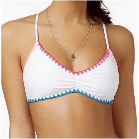 Hula Honey Swim Nwt Hula Honey Shellstitch Bikini Swimsuit Top