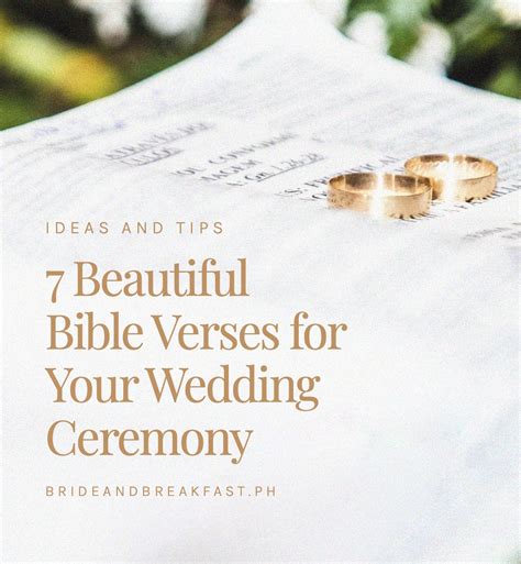 7 Beautiful Bible Verses For Your Wedding Ceremony