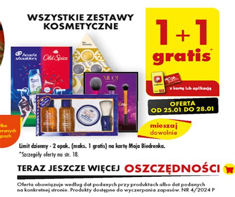 Biedronka wprowadza promocję 1 1 Gratis na wszystkie zestawy