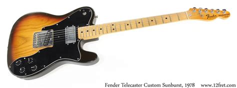 Fender Telecaster Custom Sunburst, 1978 | www.12fret.com