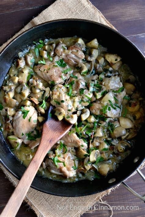 The Best Chicken with Mushrooms - Not Enough Cinnamon