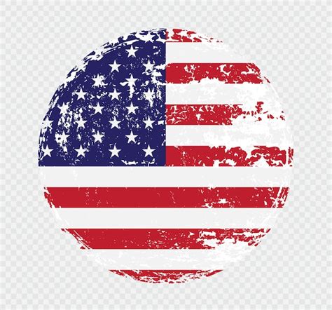 Bandeira Americana Suja Vetor Premium