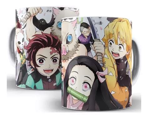 Caneca Demon Slayer Personagens Anime Ml De Porcelana