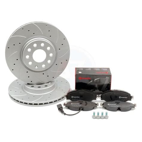 F R Vw Tiguan Tsi R Line Gebohrte Groove Bremsscheiben Vorne Brembo