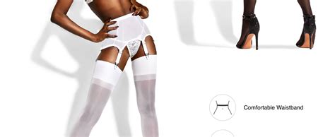 Garter Belt For Thigh Highs Mesh High Waisted Garter Belt