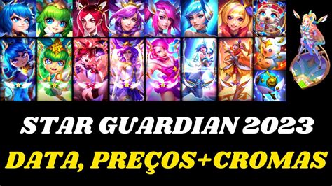 Star Guardian 2023 Bordas Ícones Novas Skins Cromas Emotes