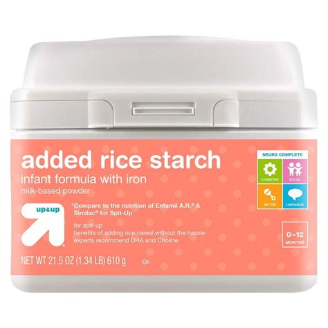 Added Rice Starch Infant Formula 215oz Up And Up Baby Formula