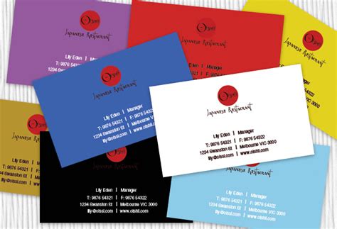 Japanese Business Card Design Restaurant Business Cards Design Catering ...