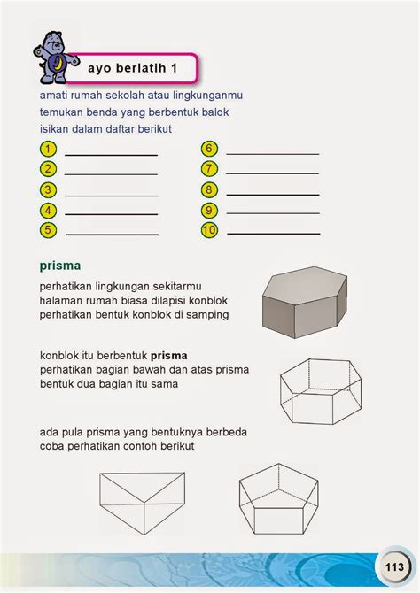 Bab 5 Mengenal Bangun Ruang Kelas 1