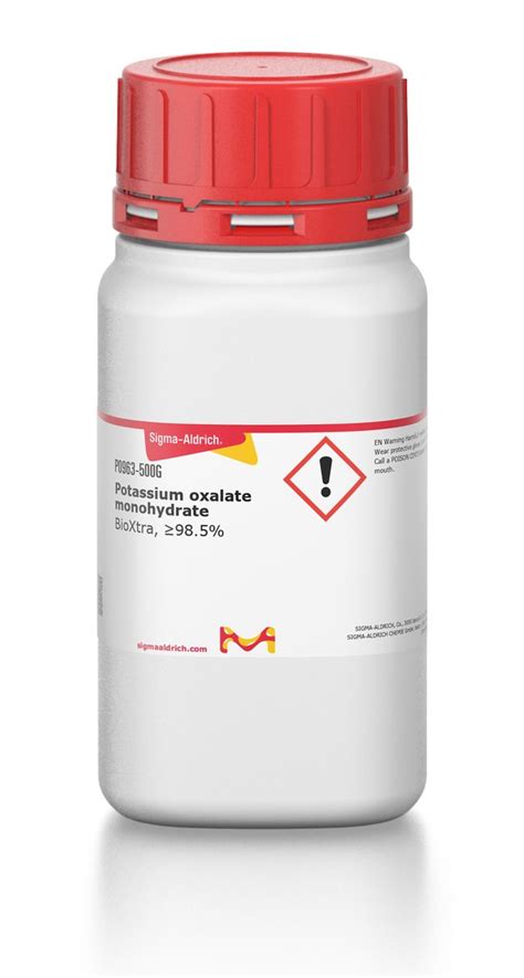 Potassium Oxalate Monohydrate P0963 500G SIGMA ALDRICH SLS