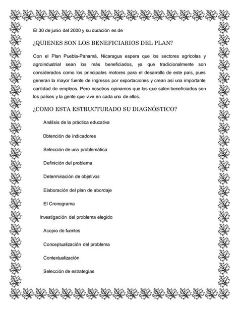 Ensayo Plan De Puebla Panama PDF