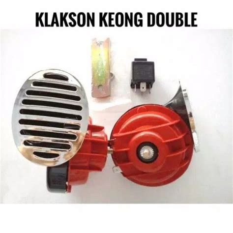 RZ Klakson Keong Double 12 Volt Free Relay Riley Plus Breket Motor