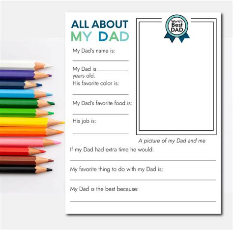 Fathers Day Printable Sheets