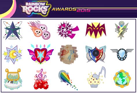 Rainbow Rocks Awards Band insignias by Karalovely on DeviantArt