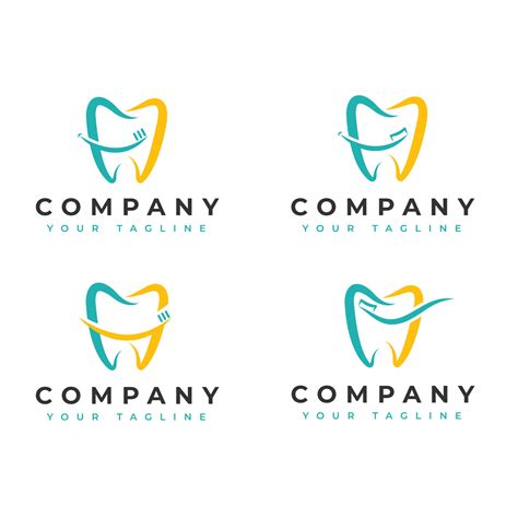 a collection of dental logo 13468984 Vector Art at Vecteezy