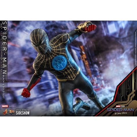 Hot Toys Marvel S Spider Man No Way Home Figurine Movie Masterpiece Spider Man Black