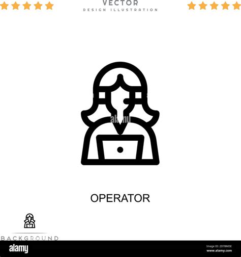 Operator Icon Simple Element From Digital Disruption Collection Line