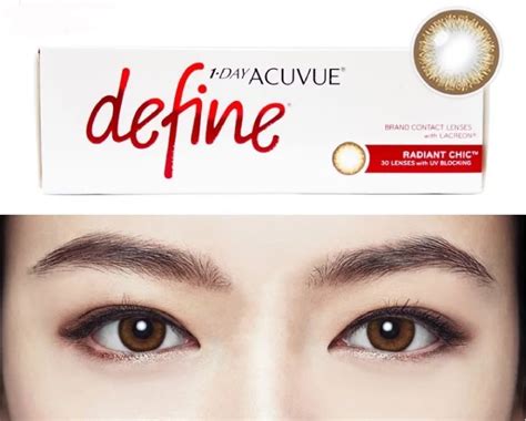 1 1 Day Acuvue Define Radiant Chic Contact Lenses Review Us 35 50