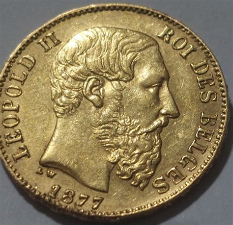 Belgium Leopold II 1865 1909 20 Francs 1877 Catawiki