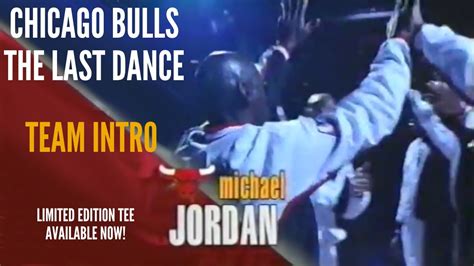 The Last Dance Chicago Bulls Intro Limited Edition T Shirt Michael