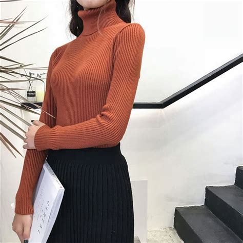 Buy Tiny Times Turtleneck Long Sleeve Knit Top YesStyle Turtleneck