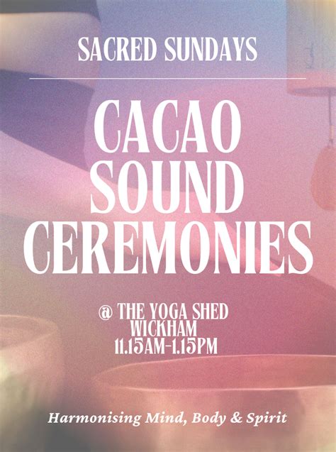 Cacao Sound Ceremonies In Wickham Hampshire — Gong Bath And Sound Baths