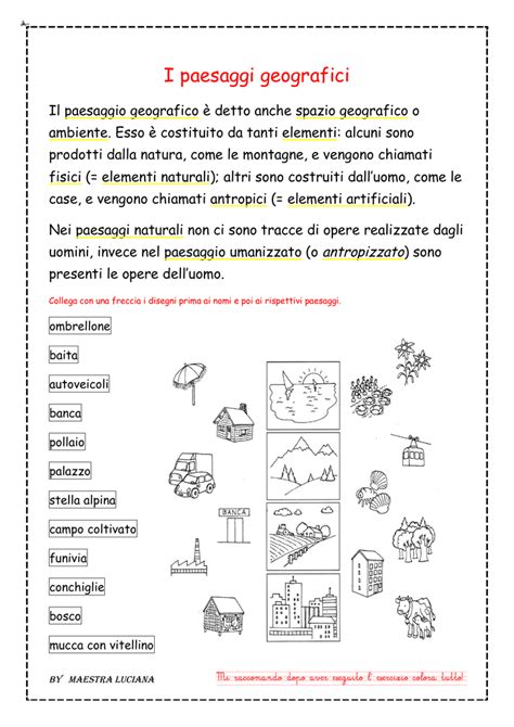 I paesaggi geografici Maestra Luciana Cossu Attività geografia