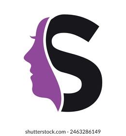 Initial Beauty Logo Combine Letter S Stock Vector Royalty Free