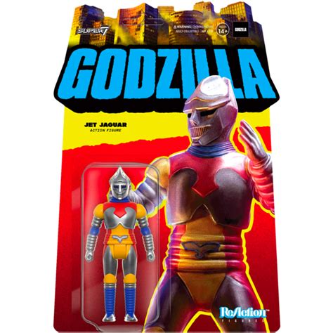 Godzilla Vs Megalon 1974 Jet Jaguar ReAction 3 75 Action Figure