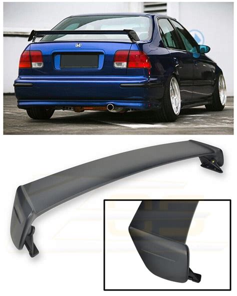 Mr Mugen Rear Boot Spoiler Wing Honda Civic Ek Series 1996 2000 Sedan