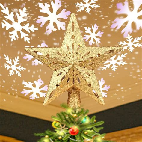 Buy Christmas Tree Topper Lightedgold Christmas Star Tree Topper With