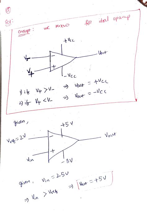 [solved] What Is The Ideal Output Of This 741 Op Amp Comparator When The Course Hero