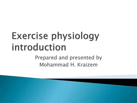 Ppt Exercise Physiology Introduction Powerpoint Presentation Free