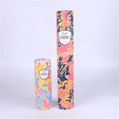 Custom Eco Friendly Food Grade Paper Cylinder Packaging Tube Box Container For Tea Tube Box With