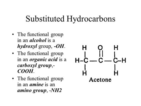 Substituted Hydrocarbons