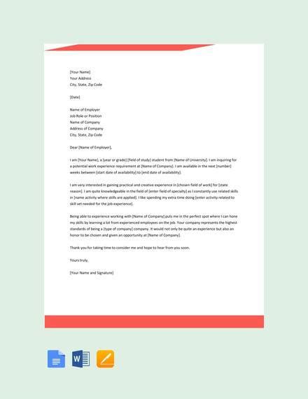 Free Sample Experience Letter Templates In Pdf Word Pages Google