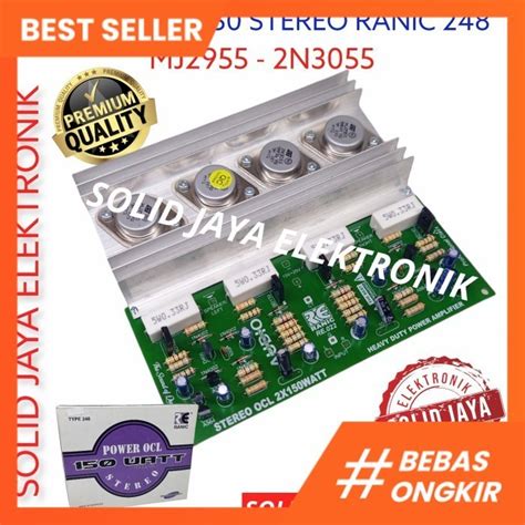 Jual Kit Power Ocl W Stereo Amplifier Mj N Jengkol Ranic