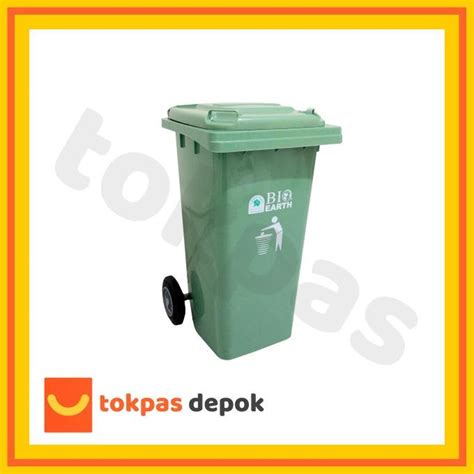 Jual GOJEK GRAB Tempat Sampah 100 Liter Bio Dustbin Green Leaf 2310